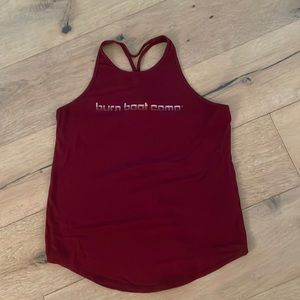 Burn Boot Camp Strappy Back Maroon Tank | Size M